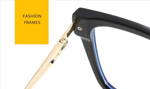 Shiratori Blue Light Blocking Glasses Rectangle Chic Preppy Look MultiColor Frame for Women,Clear Glasses, Nerdy Glasses，Anti Eyestrain & UV Protection Computer Eyeglasses Tortoiseshell 3